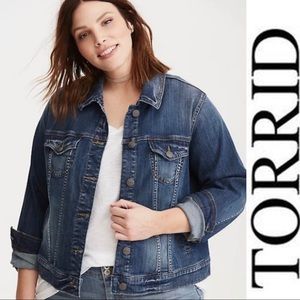 Torrid long sleeve denim jacket Size 1